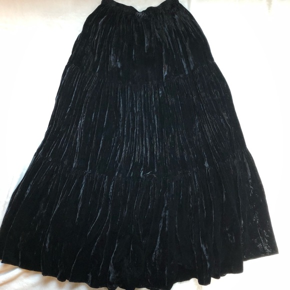 Double D Ranch Dresses & Skirts - Double D Ranch Crushed Velvet Maxi Skirt